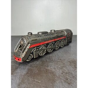 VTG Battery Operated Japan Litho Tin Kanto Toy Central Choo Choo Train UNTESTED